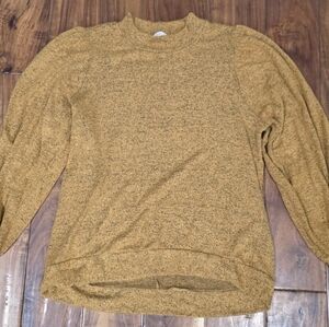 Women's Long Sleeve Mustard Top